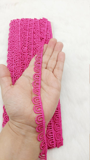 3 Yards Embroidery Cotton Lace Trim, Approx. 15mm Wide, Fringe Trim, Available in 10 colours